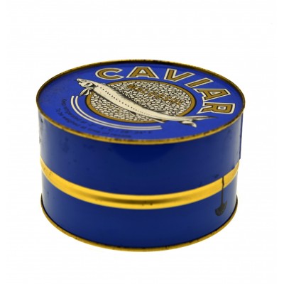 Classic Food Grade Round Printing Caviar Packaging Tin Box Customizable